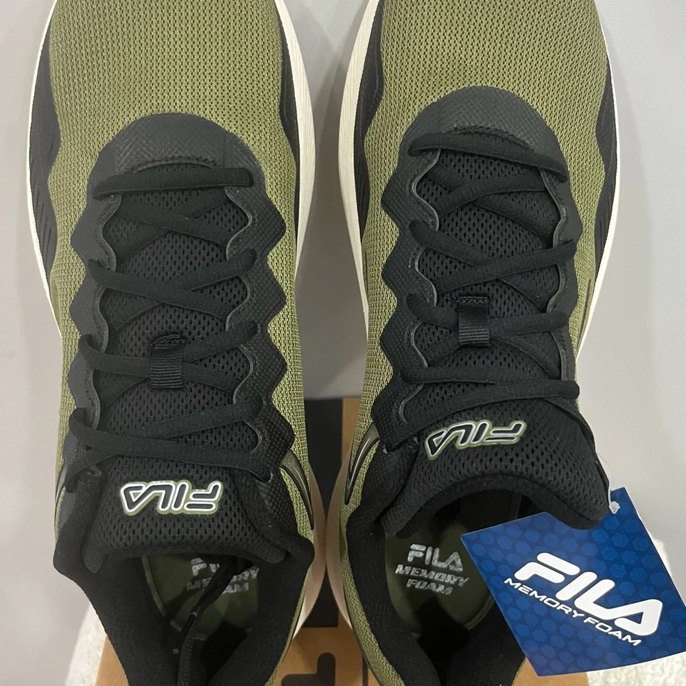 Fila Olive and Black Athletic Shoes